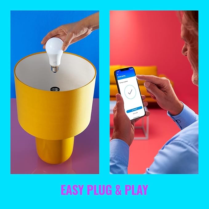 WiZ Connected 100W A21 Tunable White LED Smart Bulb 1-Pack - E26- Indoor - Connects to Your Wi-Fi- Control with Voice or App + Activate with Motion - Matter Compatible