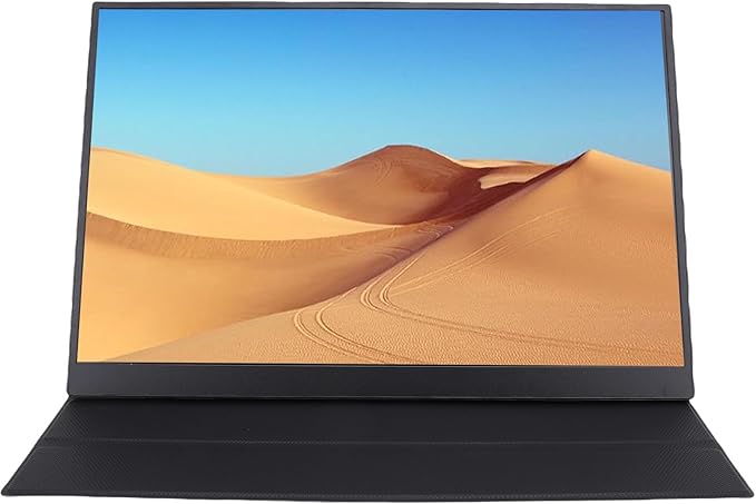 Zunate 16in Portable 4K Computer Display, 60Hz Refresh Rate, USBC & HD Interface, 2 Speakers, Eye Comfort Technology, Collaboration