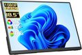Portable Monitor 18.5 inch 100Hz FHD USB-C HDMI Travel Monitor w/Built-in Kickstand, VESA & Speakers, Eye Care HDR Portable Gaming Monitors