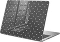 Compatible with MacBook Pro 16 inch Case M5 M4 M3 M2 M1 Pro/Max 2026-2021 A3429 A3428 A3403 A3186 A2991 A2780 A2485, Cute White Polka Dot Protective Hard Shell Clear Black Cover