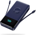 Portable Charger PowerBank 40800mAh with Built-in Cables,25W PD Fast Charging +QC 4.0 Quick Phone Charging Power Bank, Travel Essential Charger Battery Pack for iPhone 17/16/15 Android Galaxy etc