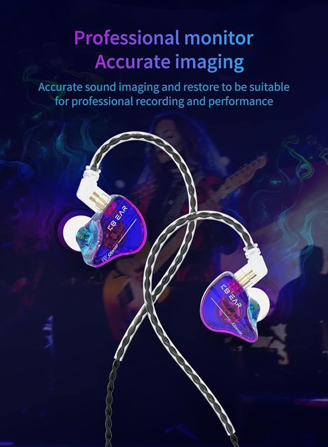 KBEAR Storm USB Type C Headphones for for Samsung Galaxy s23 s22 s21 s20 Ultra Wired Earbuds in Ear Headphones, Hi Res Detachable OFC Silver-Plated Cable