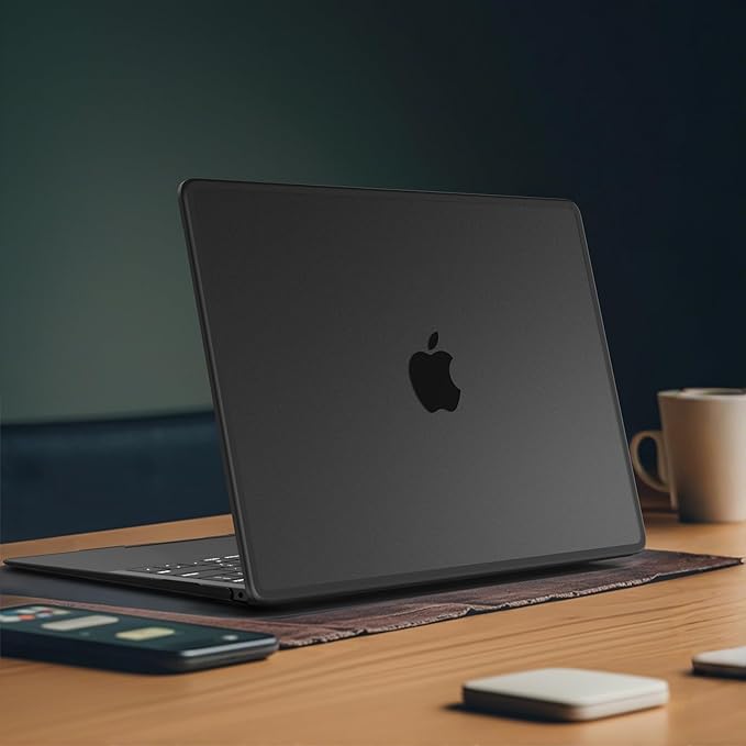 B BELK Compatible with MacBook Air 13 inch Case 2022 2021 2020 2019 2018 A2337 M1 A2179 A1932, Matte Plastic Hard Shell + Keyboard Cover+ Screen Protector for MacBook Air 13.3 inch Case, Frost Black