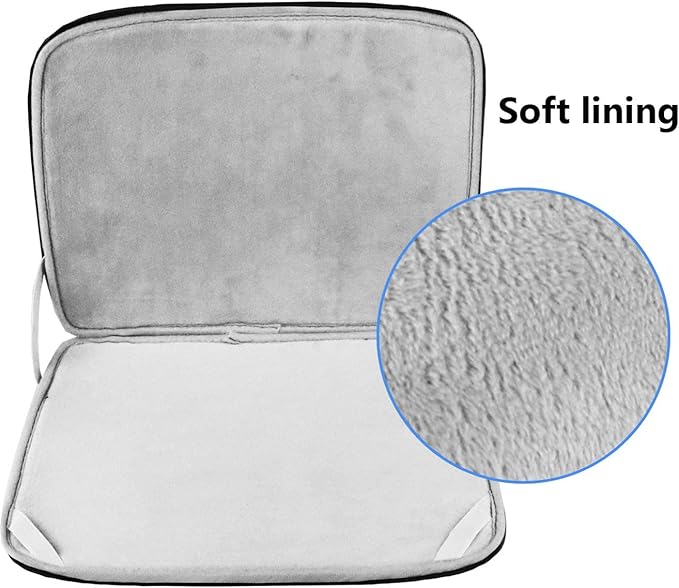 Laptop Sleeve Case 15 inch, Shockproof Protective Flip Cover, Notebook Computer Pocket Bag, Tablet Briefcase Carrying Case for 15"-15.4" HP, ASUS, Acer, Lenovo, Black