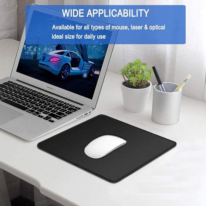 Mouse Pad, Upgraded 30% Larger Mouse pad with Durable Stitched Edges, Waterproof Mousepad, Nonslip Natural Rubber Base Mouse pad for Gaming Computer, Laptop, Office, Home, 11.8 x 9.8 x 0.12 in