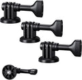 3-Pack Action Camera Tripod Adapter for DJI Osmo Action 5 pro 4 3 Ace Pro 2 Hero 13 12 11 10 Brave 4 7 EK7000, Clamp Adapter for Standard 1/4"-20 Tripod Selfie Stick Monopod Ball Head for Vlogging