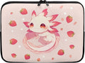 Cute Axolotl Laptop Sleeve Women Strawberry Lap Top Case for Teen Girls 10inch Computer Sleeve Slim Laptop Protector with Multiple Uses Laptop Carrying Case Pink Briefcase
