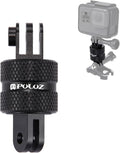PULUZ 360 Degree Rotation Camera Mount, Metal Swivel Pivot Extension Arm Tripod Mount Adapter Compatible with GoPro 13/12 Black,Hero10/ 9/8/ 7/6/ 5/ Series,DJI, XiaoYi and Other Action Cameras