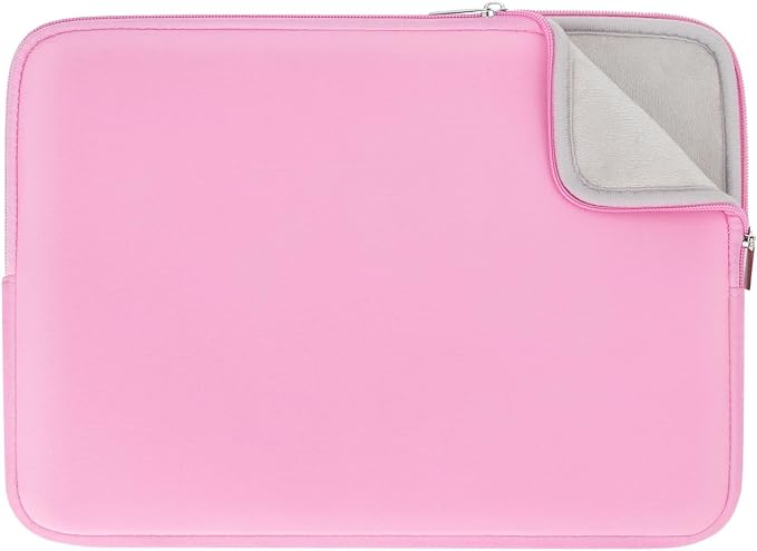 RAINYEAR Laptop Sleeve Protective Case Soft Lining Zipper Cover Padded Carrying Bag Compatible with Notebook Computer Ultrabook Chromebook,13"-13.3", Pink (Upgraded Version)