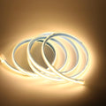 LED Rope Lights 6.56 ft 110V Bright Warm White LED Strip Lights 2M 120V COB LED Lights IP67 Waterproof Flexible Cuttable Light Strips for Kitchen Under Cabinet Outdoor (Warm White, 6.56ft)