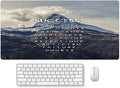 Success Mountain Desk Mat,Inspirational Large Mouse Pad 31.5"x15.7" Extended Gaming Mouse Pad Mat with Non-Slip Base Stitched Eges Mousepad for Computer,Office,Keyboard and Laptop Blue
