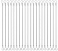 20 Pack Safety Stainless Steel Tethers,Coated Security Tether Lanyard Kit Cable Wire Compatible with Sporting Camera All Editions,Action Camera Series Devices and Other Applicable Equipment, Silver