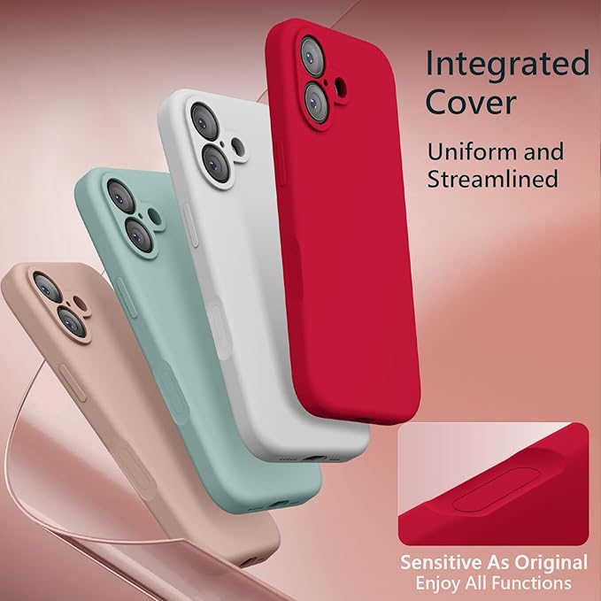 FireNova Magnetic for iPhone 17 Case, Compatible with MagSafe, [Integrated Silicone Camera Control Button] [Camera Protection] Anti-Scratch Microfiber Lining Phone Case, 6.3", Deep Red
