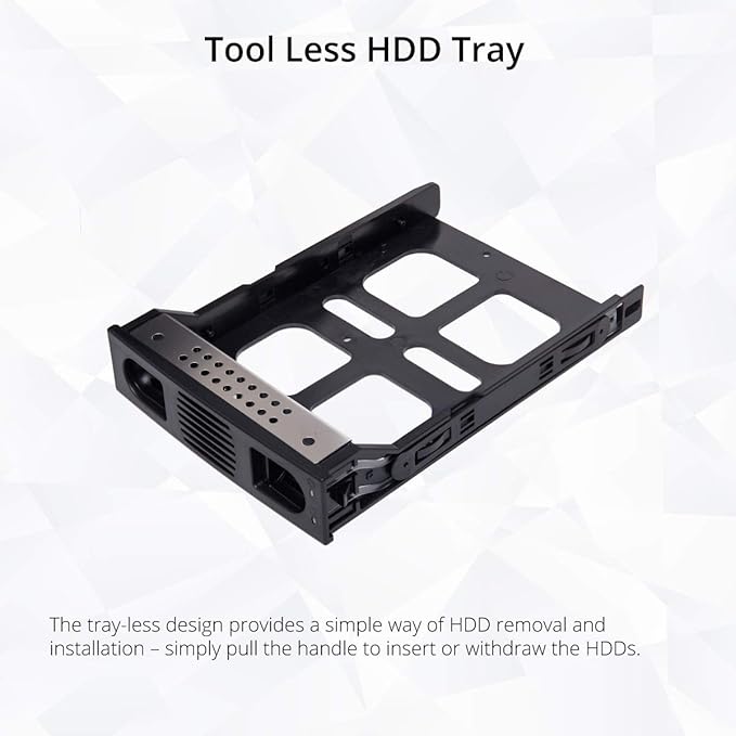 Syba 5 Bay Tool Less Tray Hot Swappable 2.5" 3.5" SATA III RAID HDD External USB 3.0 Enclosure Windows MacOS SY-ENC50118