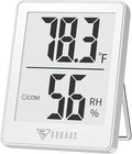 DOQAUS Digital Hygrometer Indoor Thermometer Humidity Gauge Room Thermometer with 5s Fast Refresh, Accurate Temperature Humidity Meter for Home, Office, Babyroom, Greenhouse (White)