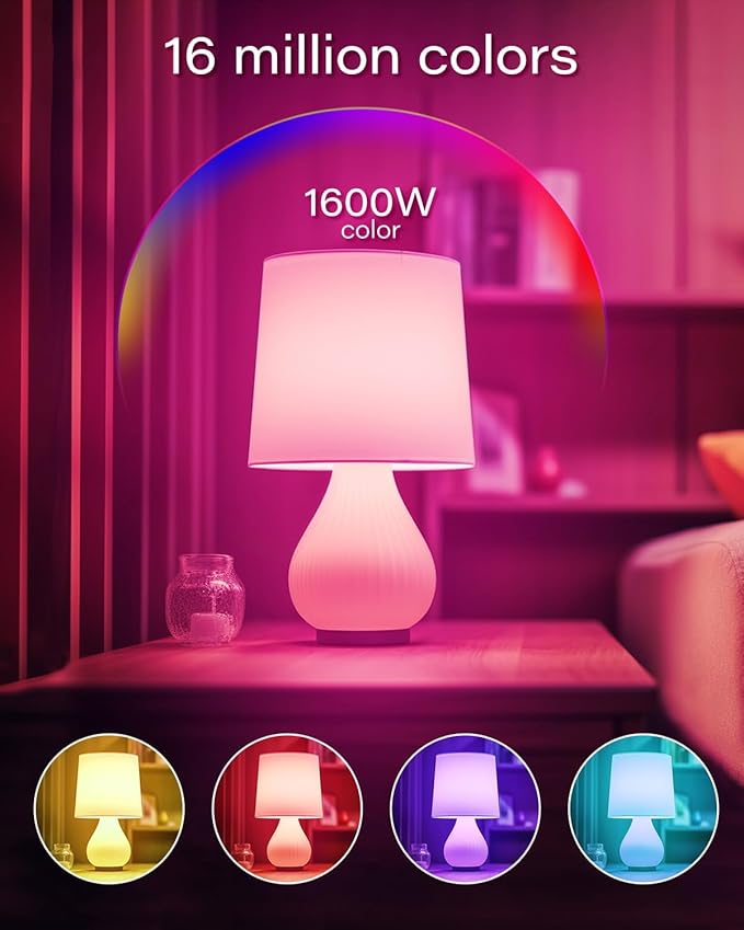 Matter E12 Smart Bulb, No Extra App Needed! RGBCW WiFi Bulb Compatible with Apple Home/Siri, Alexa & Google. Timer & Group Control, Perfect for Bedroom/Living Room Lamps, Candelabra Base