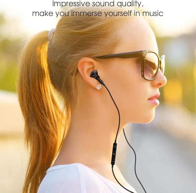 USB C Headphones Wired Type C Earphones for Samsung/Galaxy S26 S25 S24 Plus S23 S22 S21 S20 Ultra Magnetic Corded Earbuds for iPhone 15 Pro Max 16 16e 17 17e Air for Apple/Android Ear Buds Black