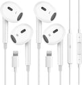 2Pack Wired Headphones for iPhone Earbuds with Lightning Plug(Mic Volume Control HiFi Stereo Noise Cancelling)Ear buds for iPhone 14 13 12 11 Pro Max/XR XS X/8 7 Plus【MFI Certified Earphones】Plug&Play