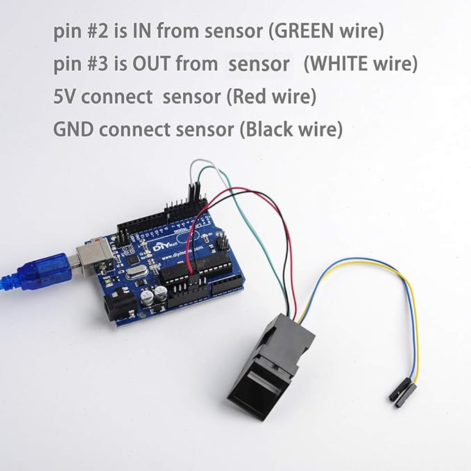 Optical Fingerprint Reader Sensor Module Door Lock Access Control Red Light for Arduino Mega2560 UNO R3