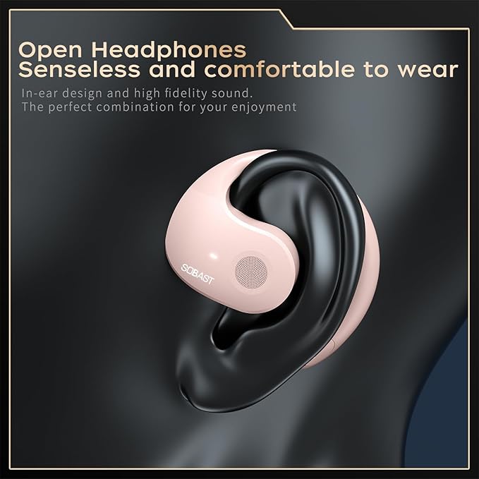 Wireless Earbuds for Workout/Running, Sports Bluetooth 5.4 Headphones,IPX7 Waterproof,Fast Charging,40Hrs Playtime Ear Buds(Pink)