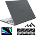 May Chen Compatible with Microsoft Surface Laptop Go 3 Go 2 Go 1 12.4 Inch Model 1943 2013 (2023 2022 2020 Release), Plastic Hard Shell Case with Screen Protector + Keyboard Cover, Matte Black