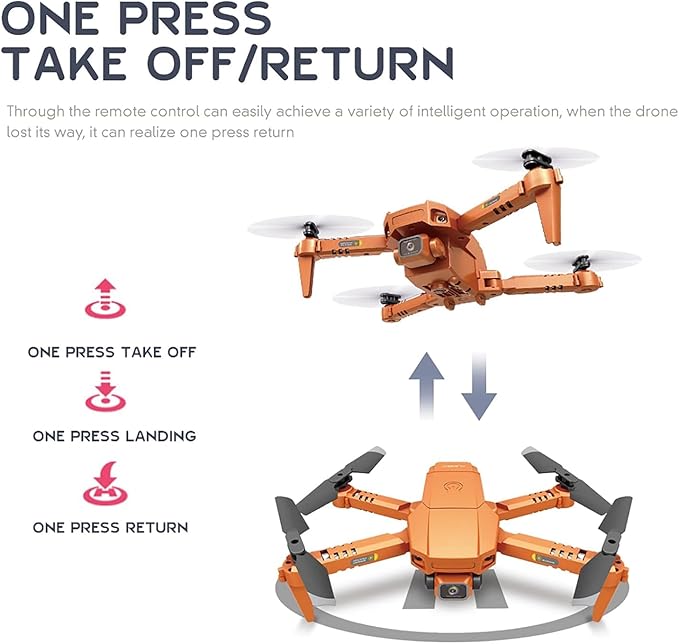 Small Drones for adults, Mini Drone 4K Dual Camera with 3D Flips, Altitude Hold, Headless Mode, Gesture Operation, Gravity Sensor, 2.4Ghz Foldable RC Quadcopter Drone for Beginner