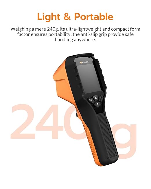 GT14S Thermal Imaging Camera with Thermometer Mode, Ultra-Light 240g, -4°F~1022°F Range, 14H Runtime, Live Tracking with Edge-Enhanced Display, Infrared Camera for HVAC/Electrical Inspection