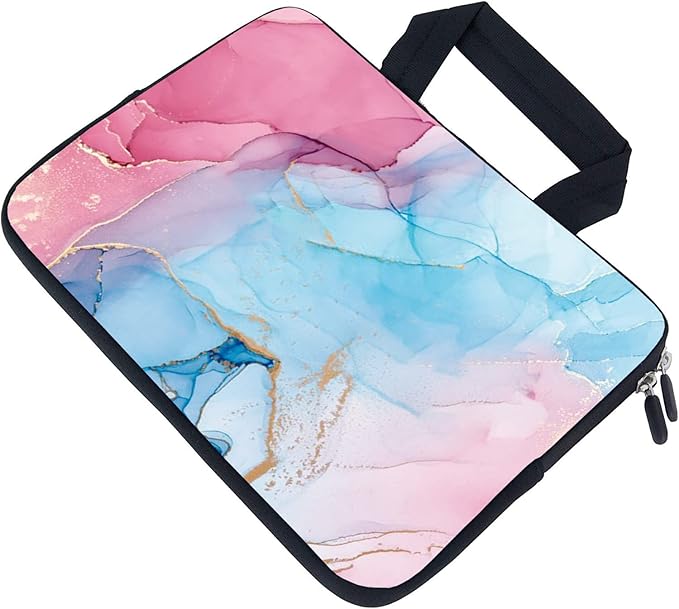 AMARY Laptop Sleeves 11.6" 12" Laptop Handle Bag Neoprene Notebook Carrying Pouch Chromebook Sleeves case Ultrabook Case Tablet Cover Fit Apple MacBook Air HP DELL Lenovo Asus for Men Women (Marble)
