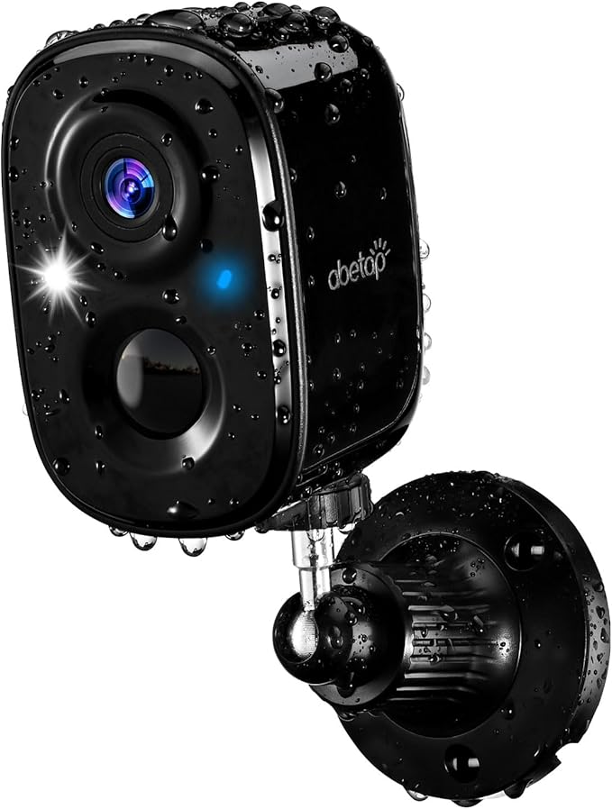 2K Wireless Security Cameras - Outdoor WiFi Security Cameras Color Night Vision, AI/PIR Detection, 2-Way Talk, Cloud/SD, Weatherproof, Battery Powered Outdoor Cameras (Black1)