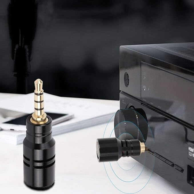 KIKYO Mini Microphone, Condenser Microphone Omnidirectional High Sensitive for Mobile Smart Phone (Four Pole)(3.5 Quadrupole monophonic in-line)