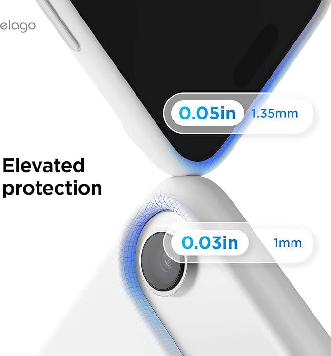 elago for iPhone Air Case, Premium Magnetic Silicone Case, Compatible with MagSafe, Liquid Silicone Material, Protective Cover, Shockproof, Slim Phone, 6.5 inch (White)
