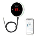 WiFi Thermometer Smart Temperature Sensor: Wireless Temperature Monitor with Waterproof External Probe, App Alerts and Buzzer Alarm, Digital Temperature Gauge for Refrigerator, Freezer, Fish Tank