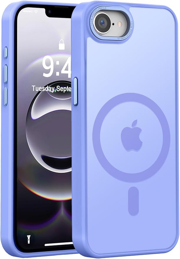 Newfuture Designed for iPhone 17e Case & iPhone 16e Case with Magnetic [13 FT Military Drop Protection] [Compatible with Magsafe] Translucent Shockproof with Anti-Fingerprint Phone Case, Light Purple