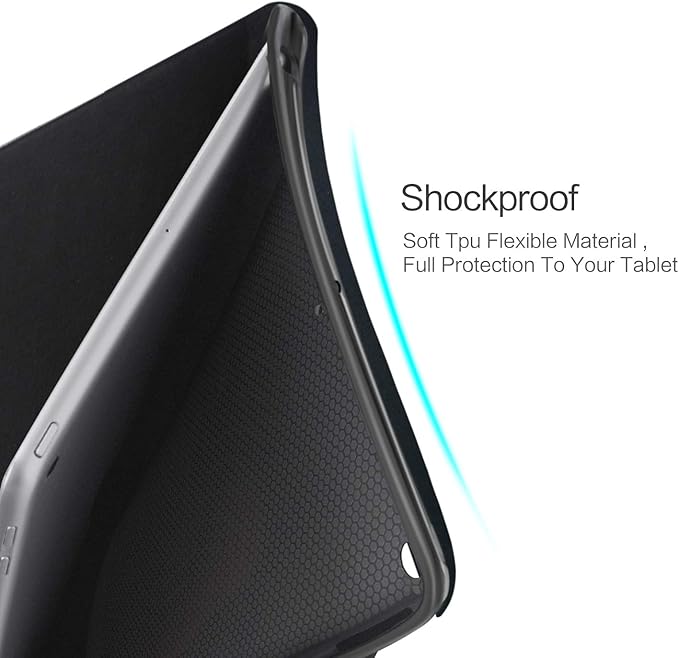 Vimorco Case for iPad 5th/6th Generation 9.7 Inch 2017/2018, for iPad Air 1/2 Case, Slim Shockproof PU Leather Adjustable Stand Cover for iPad 5/6 Gen, Bouquet