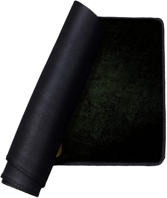 Large Gaming Mouse Pad,Stitched Edges Extended Mousepad with Non-Slip Rubber Base for Laptop Computer Desktop Keyboard,Football Fans Dark Yellow Design Mat