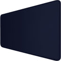 Large Gaming Mouse Pad with Stitched Edges, 47.3 X 23.6 in Desk Pad Durable Non-Slip Natural Rubber Base, Waterproof Computer Keyboard Mat for Esports Pros, Gamer, Desktop, Blue