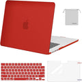 MOSISO Scratch-Resistant Case Compatible with MacBook Air 15 inch M5 2026 M4 2025 M3 M2 2024 2023 A3448 A3241 A3114 A2941, Protective Hard Shell&Keyboard Cover&ScreenFilm&Storage Bag, Red