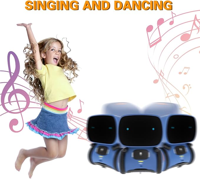 98K Robot Toys for Girls and Boys Rechargeable, Touch and Voice Control Robots Interactive Talking Smart Partner and Teacher with Singing, Dancing, STEM Toy Gifts for Kids Age 3 and Up