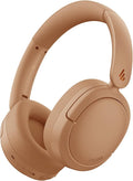 Edifier V80 Hybrid Active Noise Cancelling Headphones, True Wireless Over Ear Bluetooth Headset with 45H Playtime Hi-Res Audio Fast Charging Multipoint Connection for Travel Home Office (Brown)