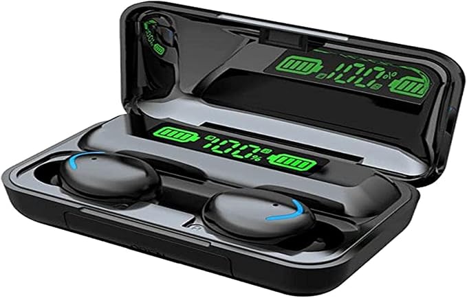 Bluetooth Wireless Headphones,TWS F9 with Noise canceling Earbuds with Mic HiFi Stereo Waterproof Sports Headset for Cell Phones and pc Sound and with 50 hrs Playtime