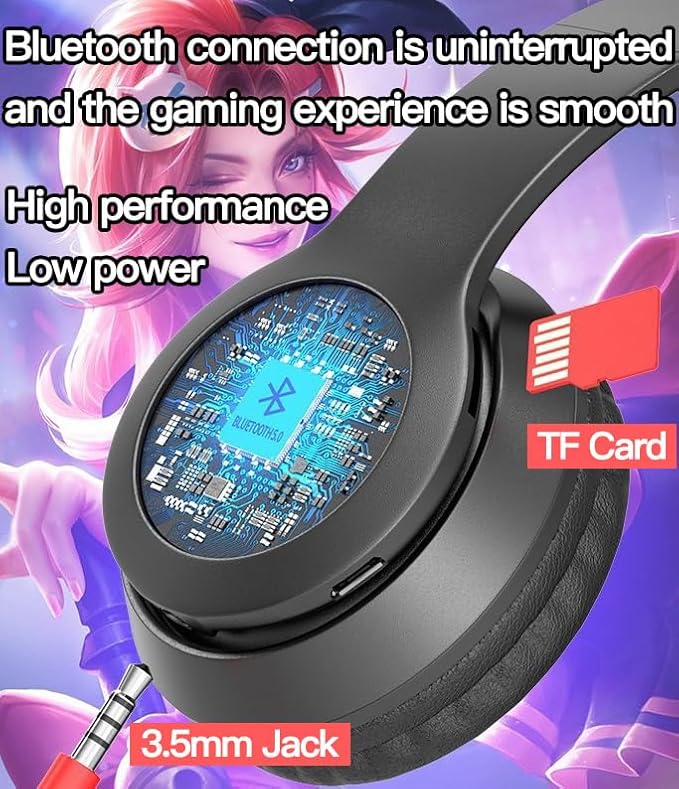 Upgraded Hybrid Noise Cancelling Headphones Over Ear with Transparent Modes Wireless Bluetooth with Mic Soft-Earpads Hi-Fi Audio Deep Bass Comfortable Fit Long Playtime for Home Office Travel Pink
