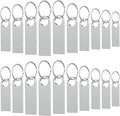 20 Pack 1GB USB Flash Drive with Keychains, Wooolken Sleek Metal USB 2.0 Thumb Drives Memory Stick for PC Laptop Computer(Sliver)
