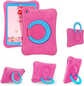 Kids Case for iPad, Shockproof Cover for 10.5” iPad Air 3rd Generation (2019), Lightweight Full Body Protective Case with Foldable Handle/Stand (Pink+Blue)