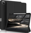 for iPad Pro 13 inch Case (M5/M4) 2025/2024, Slim Protective Cover with Pencil Holder, Soft TPU Back Cover, Trifold Stand, Auto Wake/Sleep, A2925 A2926 A3007 A3362 A3359 (Black)
