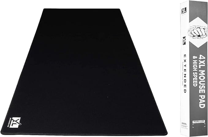 XL Mouse Pad - Big Desk Mouse Pad Extra Large for Gaming(60'' x 30'') - Super Thick Giant Mousepad for Full Desk with Rubber Base (Black, 4XL)