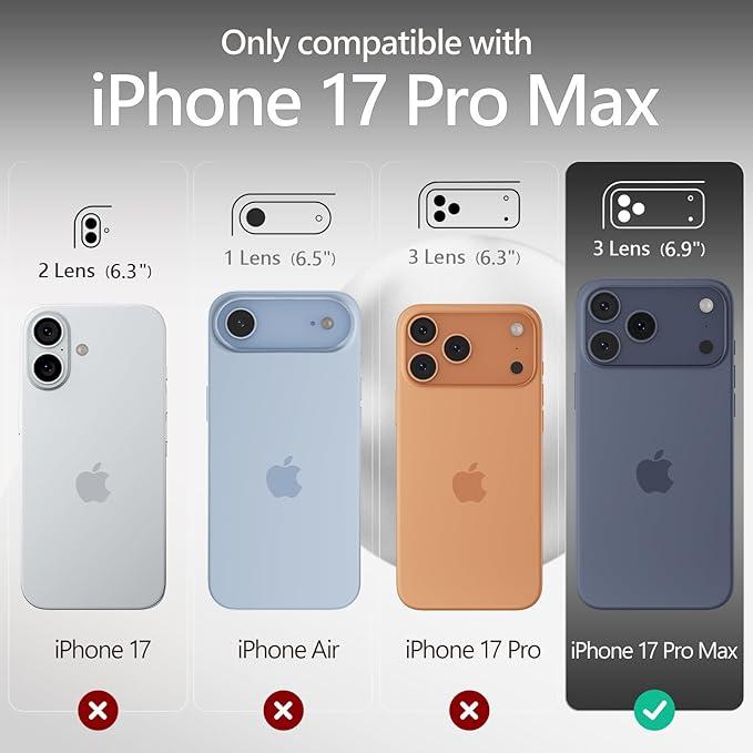 FireNova Magnetic for iPhone 17 Pro Max Case, Compatible with MagSafe, [Integrated Silicone Camera Control Button] [Camera Protection] Anti-Scratch Microfiber Lining Phone Case, 6.9", White