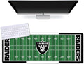 Large Gaming Mouse Pad, Mousepad with Non-Slip Rubber Base for Laptop Computer Desktop Keyboard,Football Fans Boy Husband Gift Black Design Mat