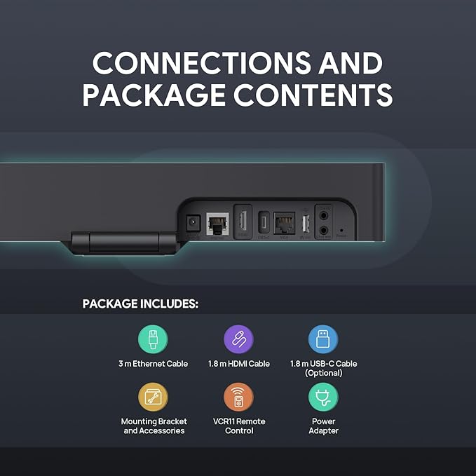 Yealink Video Conference Camera, 4K Webcam, 120 AI Auto Framing, 8 Microphone Arrays & Speaker Tracking, AI Noise Cancellation Teams Certified, Meetingbar A10 All-in-One Conference Room System