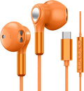 USB C Headphone for Samsung S25 FE S24 A16 A17 Wired Earbuds Magnetic in-Ear Type C Earphone with Microphone Volume Control Bass Stereo Noise Canceling for iPhone 17 Pro Max Air 16 16e 15 Pixel 10 9a