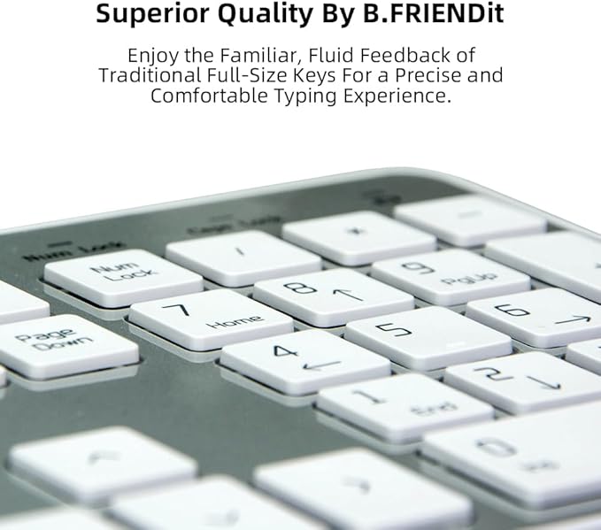 USB Wired Keyboard for window,Comfortable Quiet Chocolate Keys, Durable Ultra-Slim Wired Computer Keyboard(QWERTY) for PC, Windows 11/10/8/7/XP/Vista KB1430 (Sliver, Wired Keyboard For Windows)